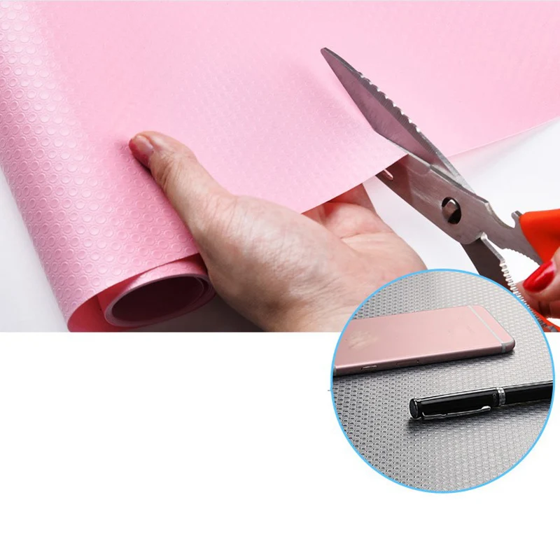 

Drawer Mat Moisture-proof kitchen Table Cabinet Shelf Liner Mats Cupboards Pad Paper Non Slip Waterproof Closet Placemat