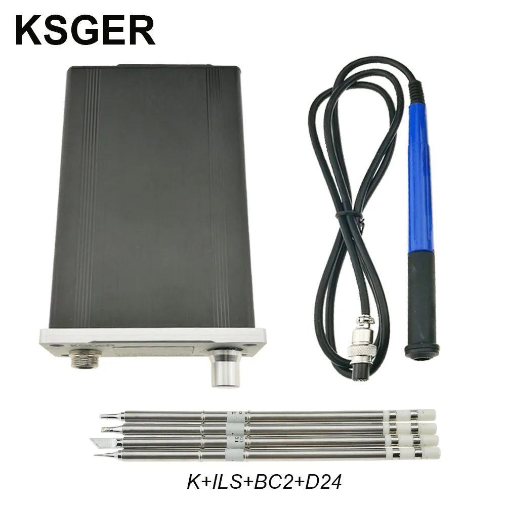 KSGER T12 паяльная станция STM32 OLED V2.01 контроллер FX9501 ручка ЧПУ Алюминиевый сплав DIY наборы сварки T12 железные наконечники