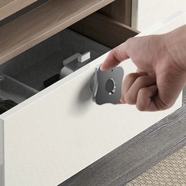 

Semiconductor Keyless Fingerprint Drawer Lock Cabinet Combination Lock Fingerprint Lock Aluminum Alloy Panel