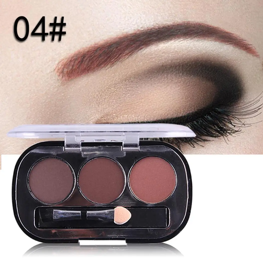 Натуральный 4 цвета пудра для бровей определение 40 г палитра пудры Кисть макияжа