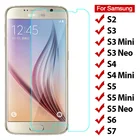 2 шт., протектор экрана 9H HD для Samsung Galaxy S7 S6 S5 S4 Mini, жесткое закаленное стекло, защитное стекло на Galaxy S3 Neo S2