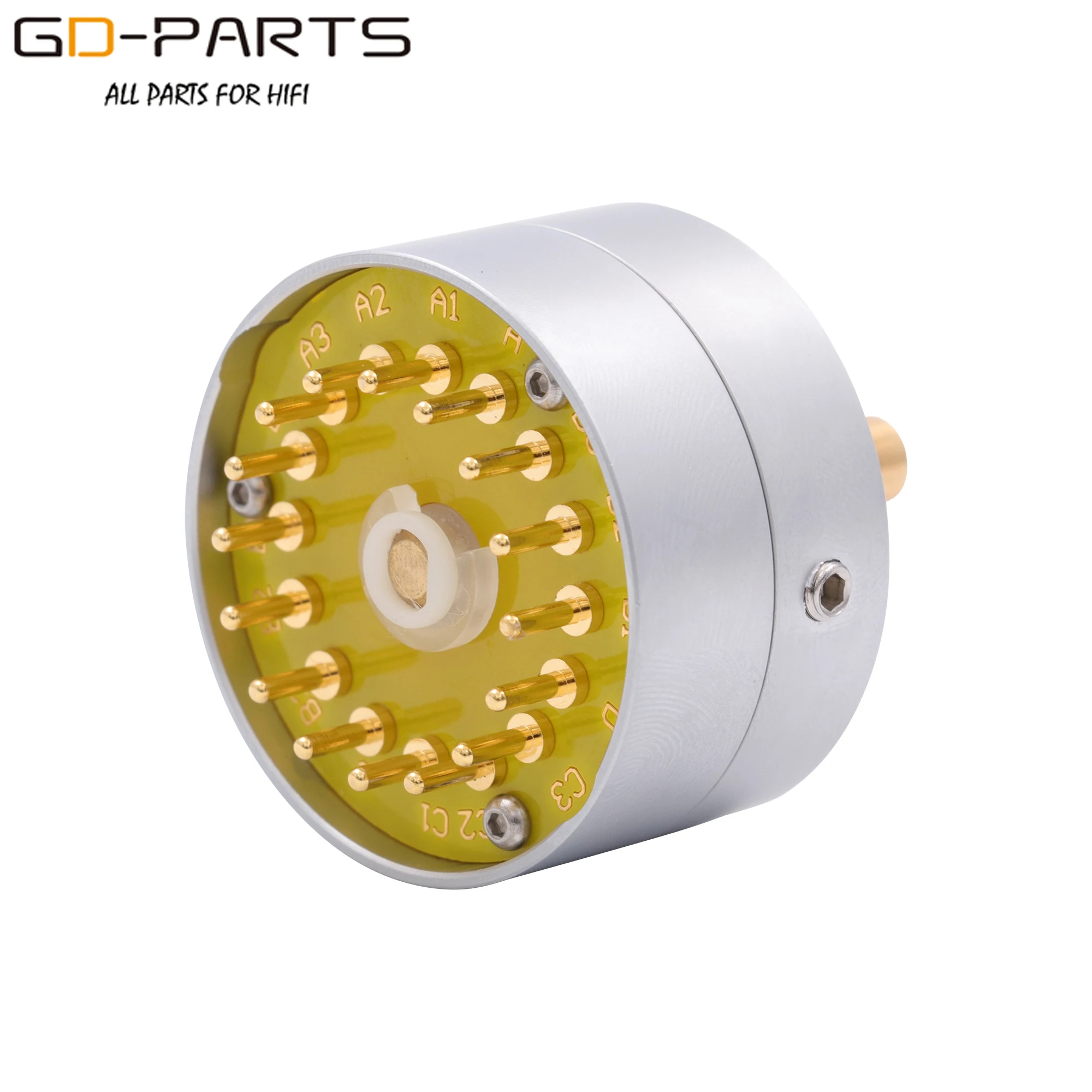 EIZZ 3 позиции 4 полюса источник сигнала Селекторный поворотный переключатель для Hifi аудио усилитель DIY 16 медных контактов 6 мм латунный вал