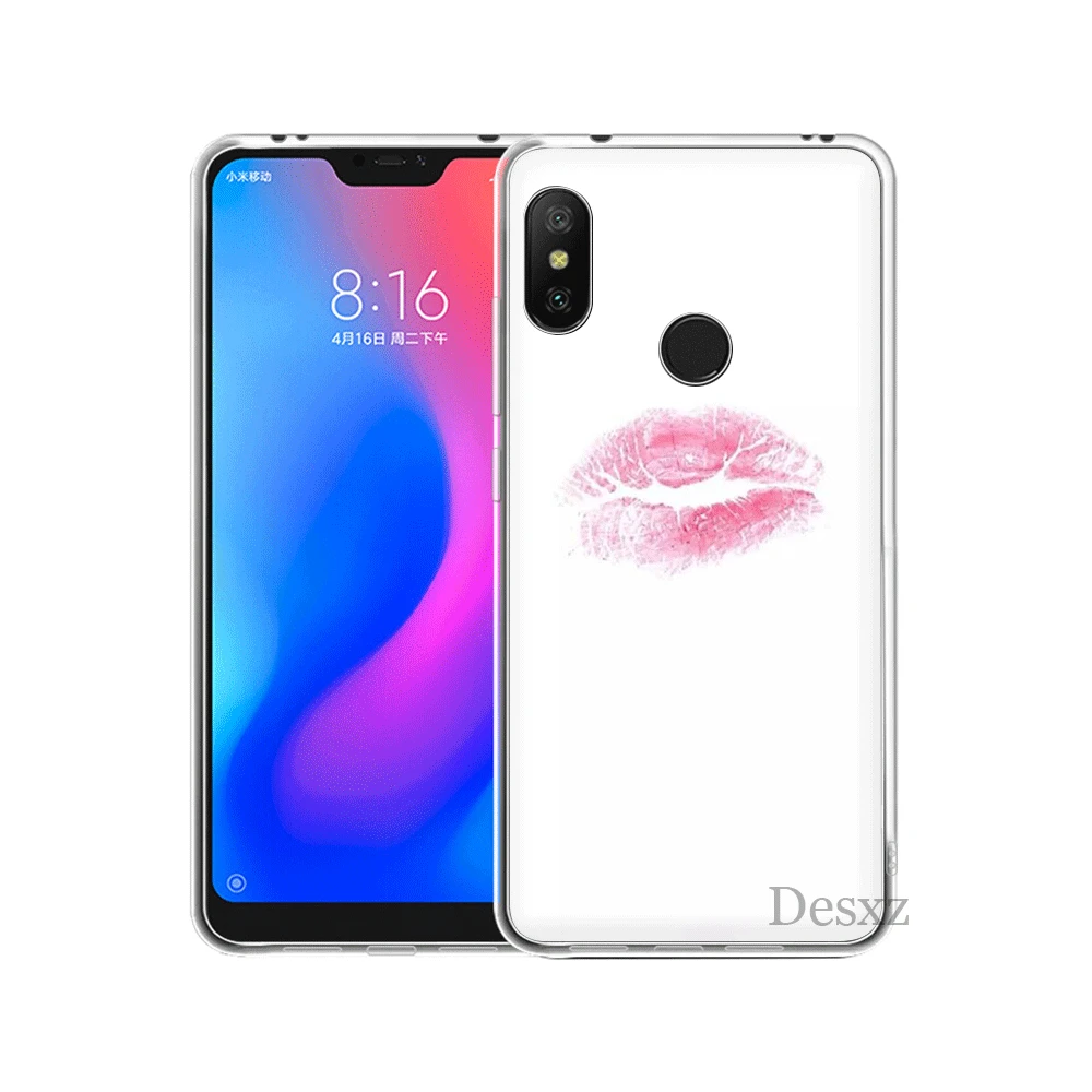 Mobile Phone Case For Xiaomi Redmi Note 6 7 Pro 5A 4 4X 3 5 Hard Cover Sexy Red Lips | Мобильные телефоны и аксессуары