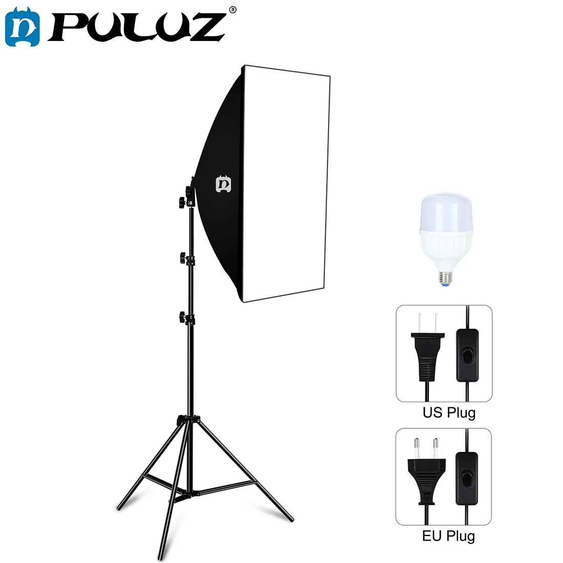 

PULUZ Photography Softbox Lighting Kits 50x70CM Professional Light System With E27 Photographic Bulbs For Photo Studio Equipment