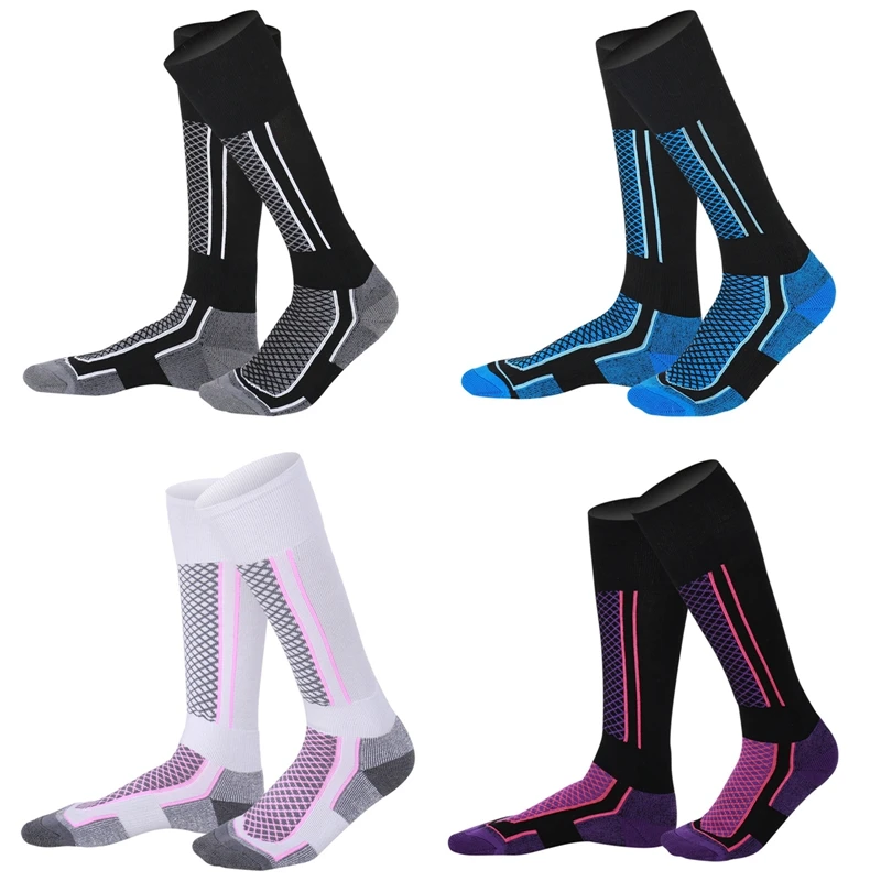 

Mounchain Women/Man Winter Ski Snow Sports Socks Thermal Long Ski Snow Walking Hiking Sports Towel Socks Free Size