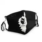 Респиратор для лица унисекс, защита от пыли, для взрослых, острова Корсика