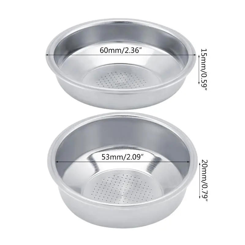 

15/20MM Stainless Steel Coffee Filter Basket Non Pressurized Mesh Filter Espresso Cafe Coffee Filter Tools Cafetiere Accessories
