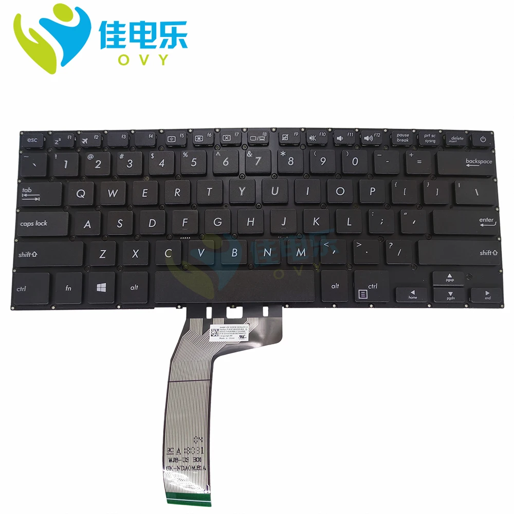 

Сменные клавиатуры OVY US для ASUS vivobook X411 X411U X411UQ X411SC X411UV X411UA X411UN X411UF, распродажа английской черной клавиатуры