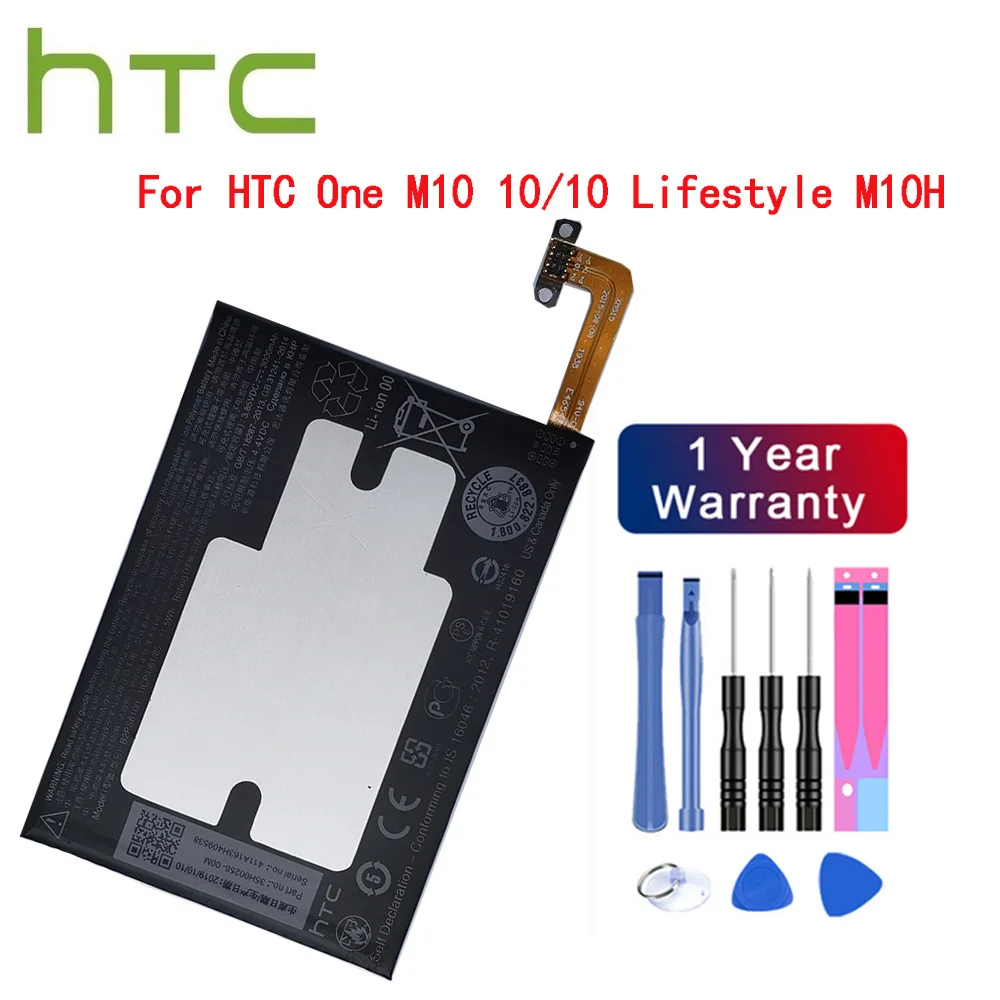 

HTC Original 3000mAh B2PS6100 Phone Battery Fit for HTC One M10 10/10 Lifestyle M10H Batterie Bateria +free Tools