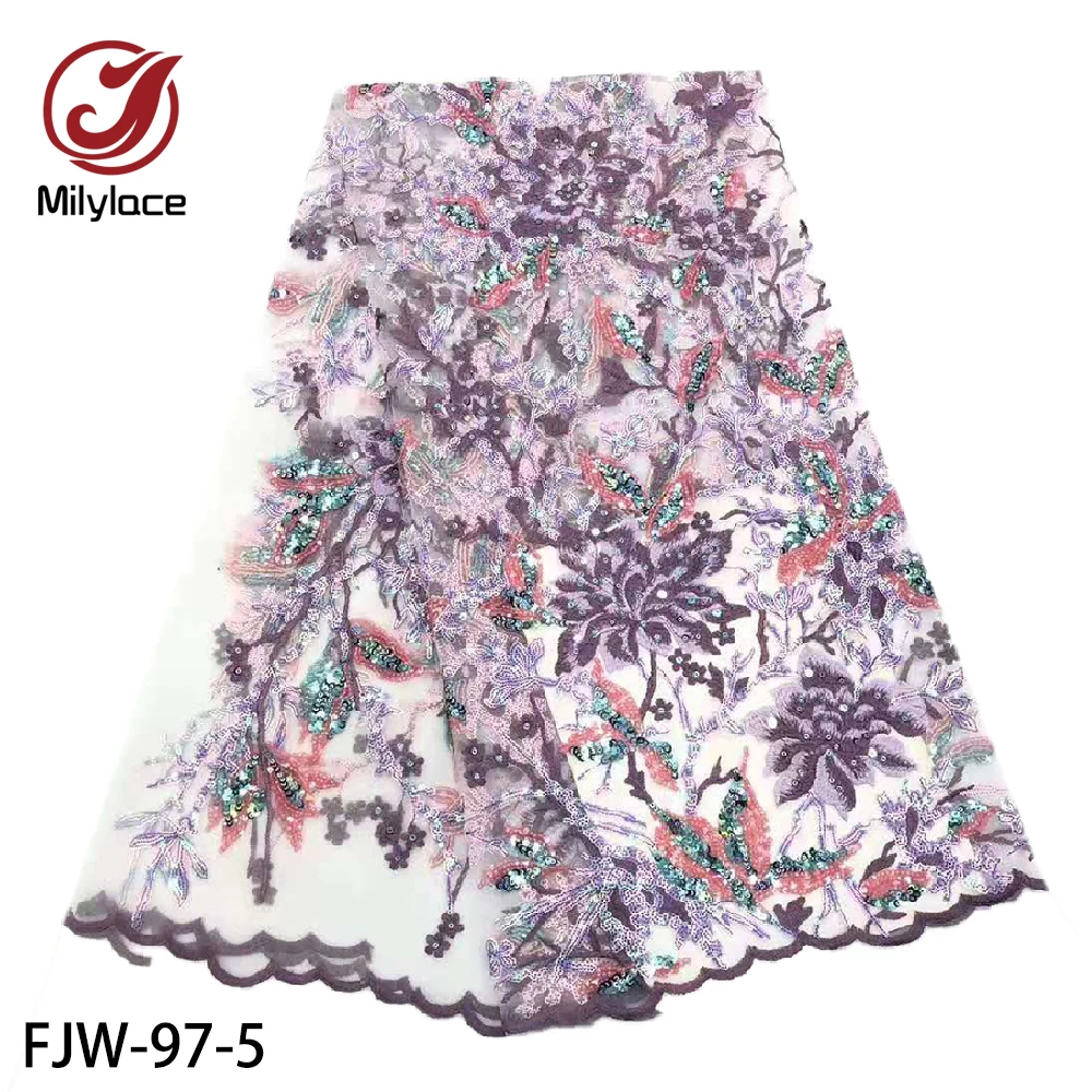 2020 Высокое качество Французский Тюль Блестки африканская кружевная ткань