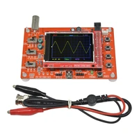 fully assembled digital oscilloscope 2 4 tft lcd display with alligator probe test clip transparent acrylic case