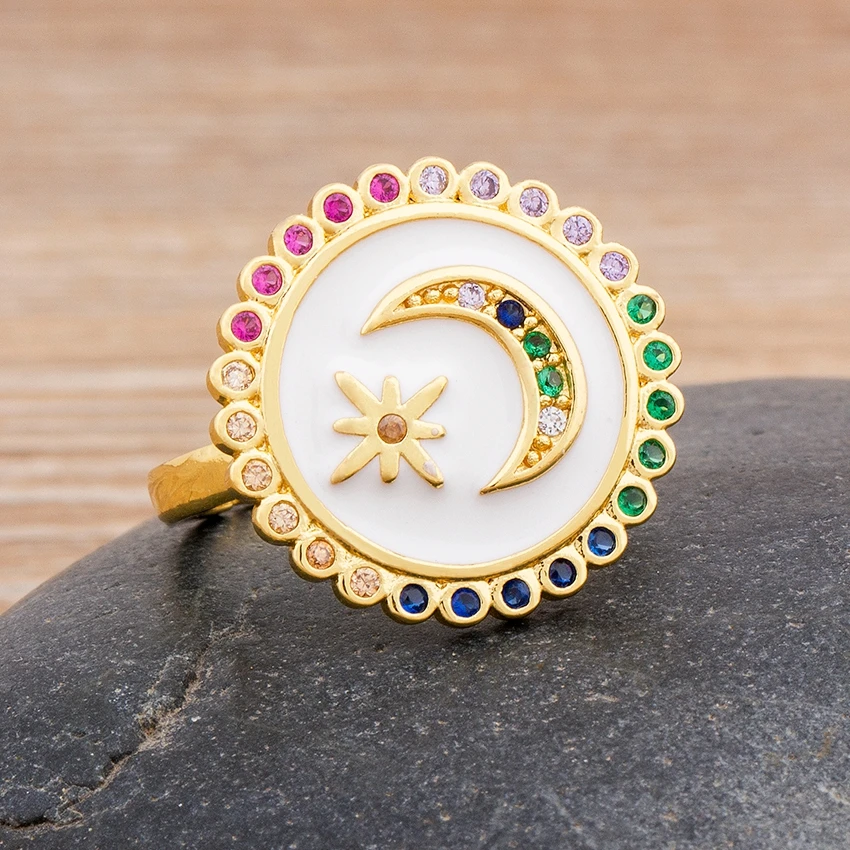 2020 новый дизайн классические красные/черные/белые цвета круглые кольца в форме