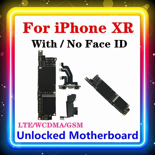 Материнская плата для IPhone XR материнская MB с/без лица ID логическая с полным чипом