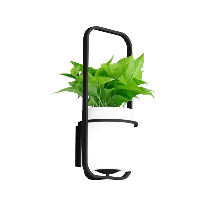 Светодиодный цветочный горшок настенная лампа креативный наружный двор