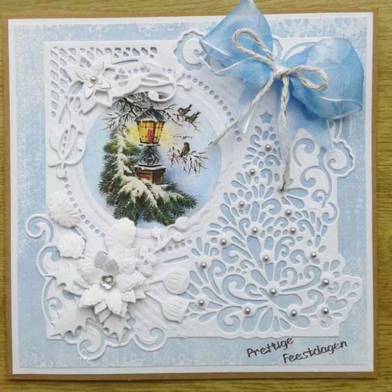 

Rectangular album border Cutting Dies for DIY Scrapbooking Album Paper Cards Decorative Craft Embossing Template new 2021