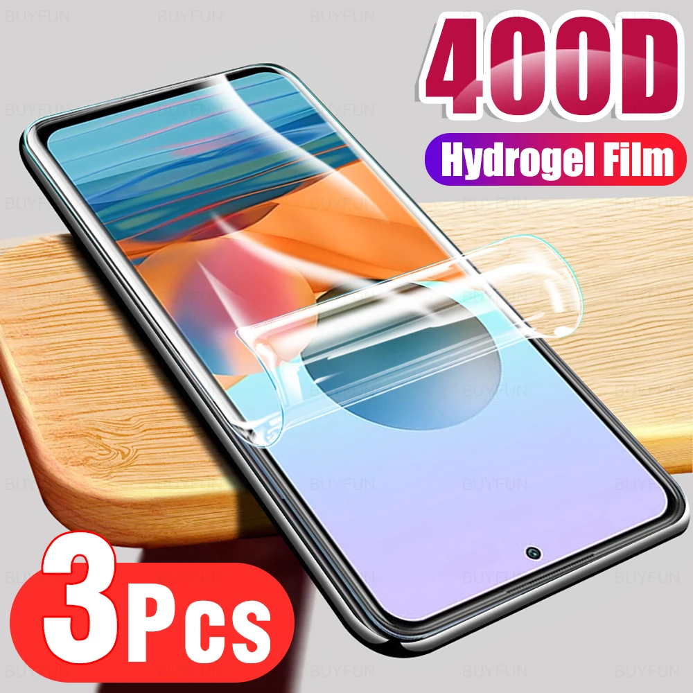 

Гидрогелевая Защитная пленка для xiaomi redmi note 10 pro, 10 pro, 3 шт.