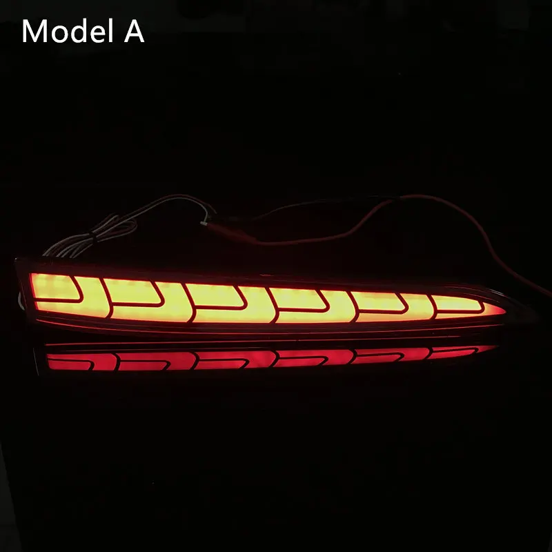 Светодиодная направляющая отражатель задний бампер стоп сигнал лампа для Hyundai