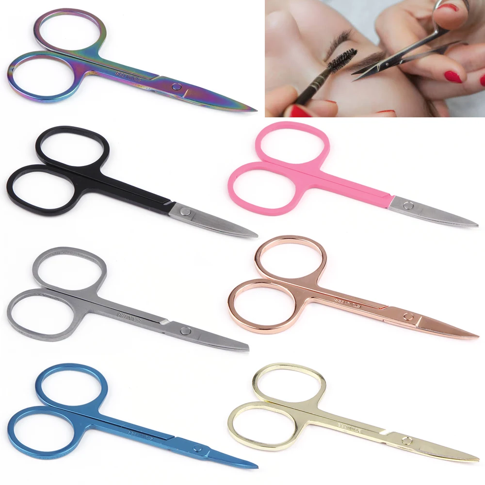 

Ножницы для бровей, Обрезной нож для удаления волос, кусачки для ногтей, кутикулы, ножницы из нержавеющей стали для маникюра, инструменты дл...
