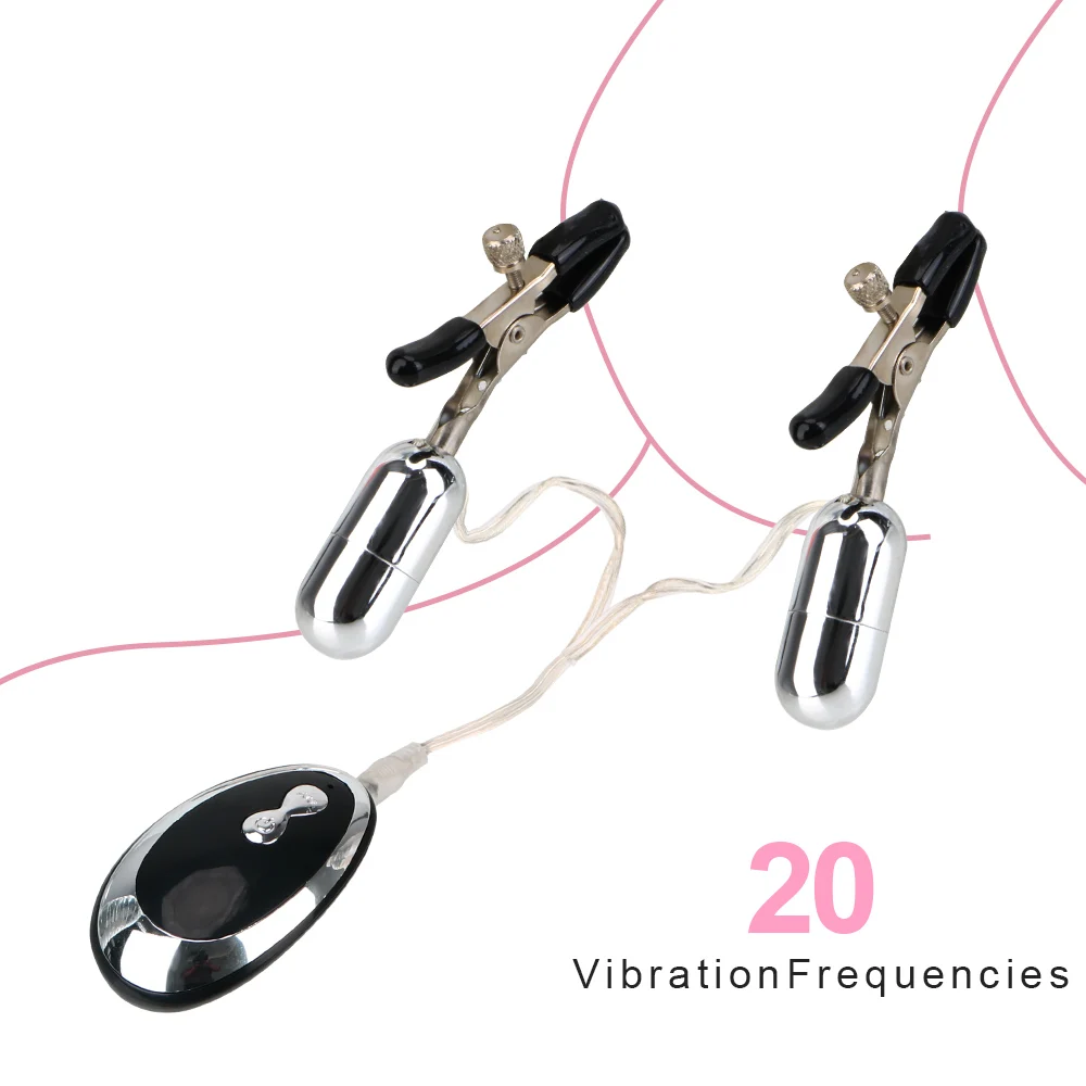 

20 Частотный вибратор для сосков, зажимы для сосков, клитора, массажа груди, стимуляции клитора, детской пары