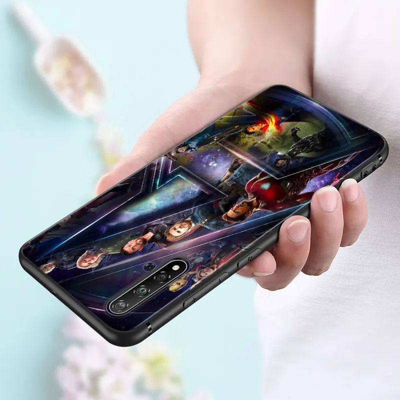 Черный чехол Мстители Железный человек Капитан Америка для huawei Nova 5 3i P Smart Z Plus P30 P20 Pro P10 P9 Lite чехол для телефона - Цвет: Style 07