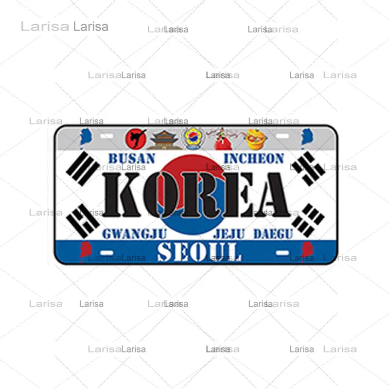 Национальная фотография металлический жестяной знак Настенная картина для