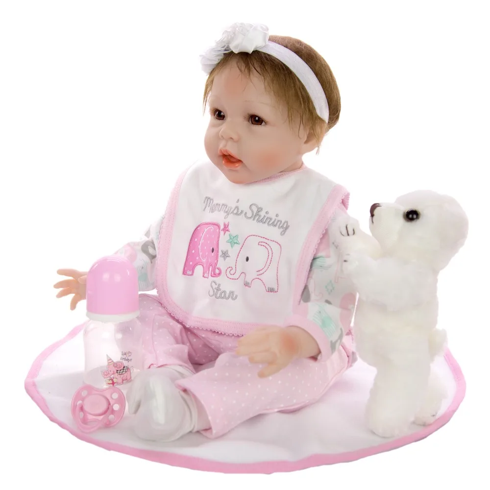 Игрушки реборн для девочек мягкие силиконовые куклы-младенцы реалистичные