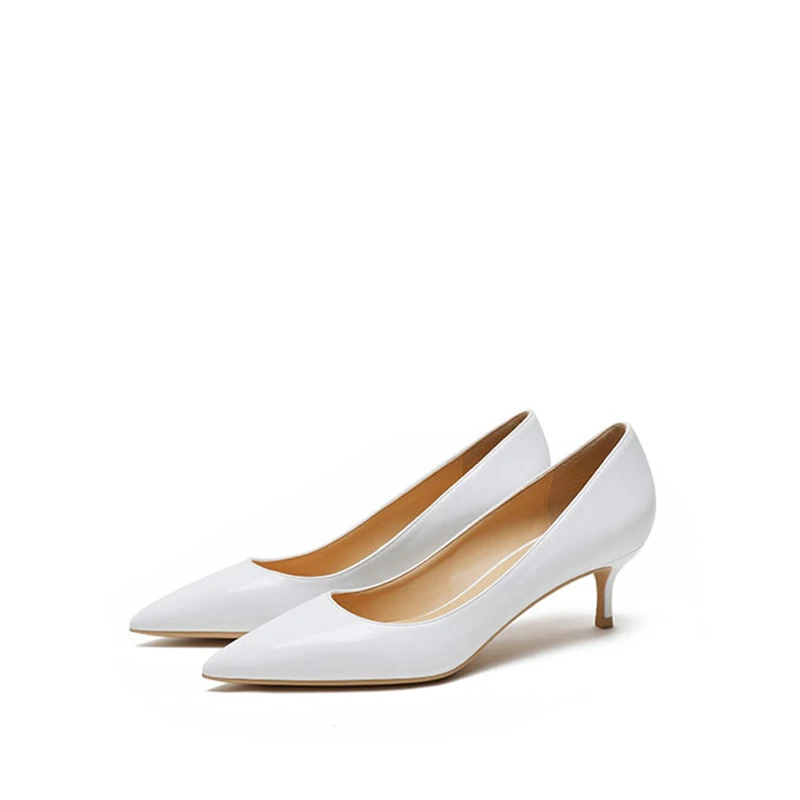 Туфли женские на шпильке 5 см лакированная кожа цвет в ассортименте