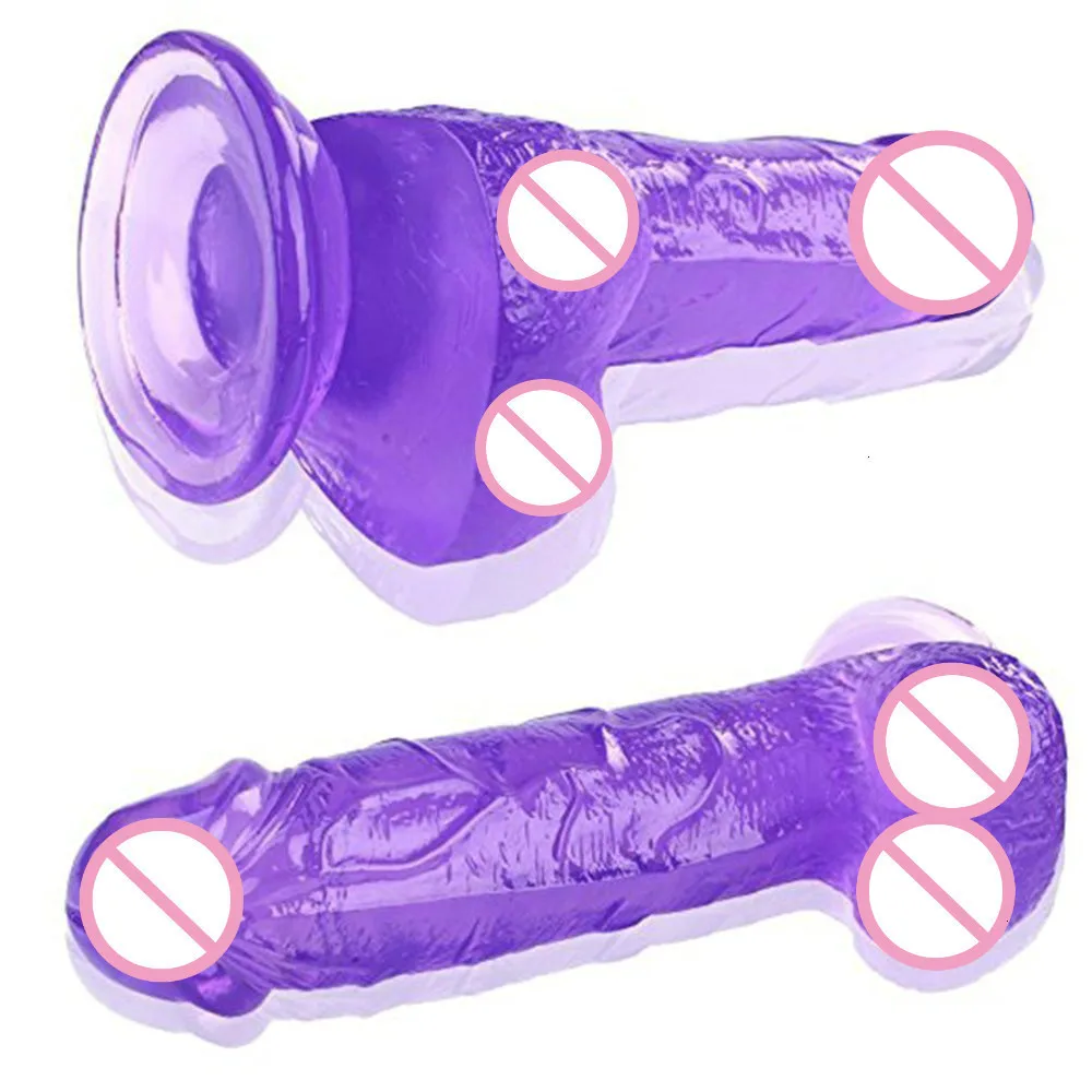 

Realistic Dildo 7.8 Inch Purple Penis For Beginners With Strong Suction Cup Sex Toy For Woman Vaginal G Spot Anal Prostate Play