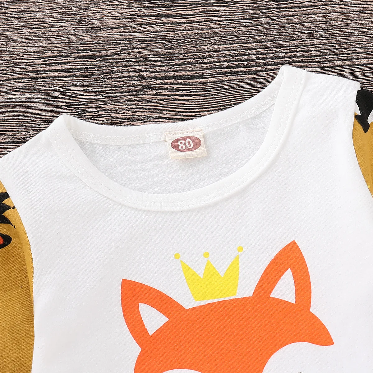 Модный стильный комплект одежды для новорожденных мальчиков и девочек топ с