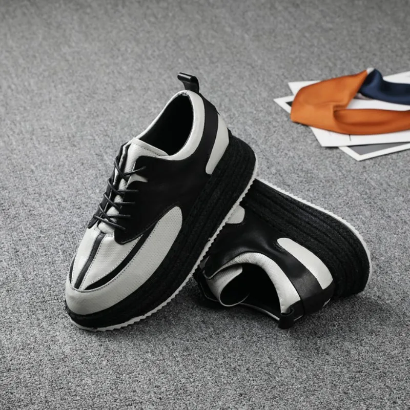 Кроссовки женские из натуральной кожи на платформе для бега фитнеса тренировок