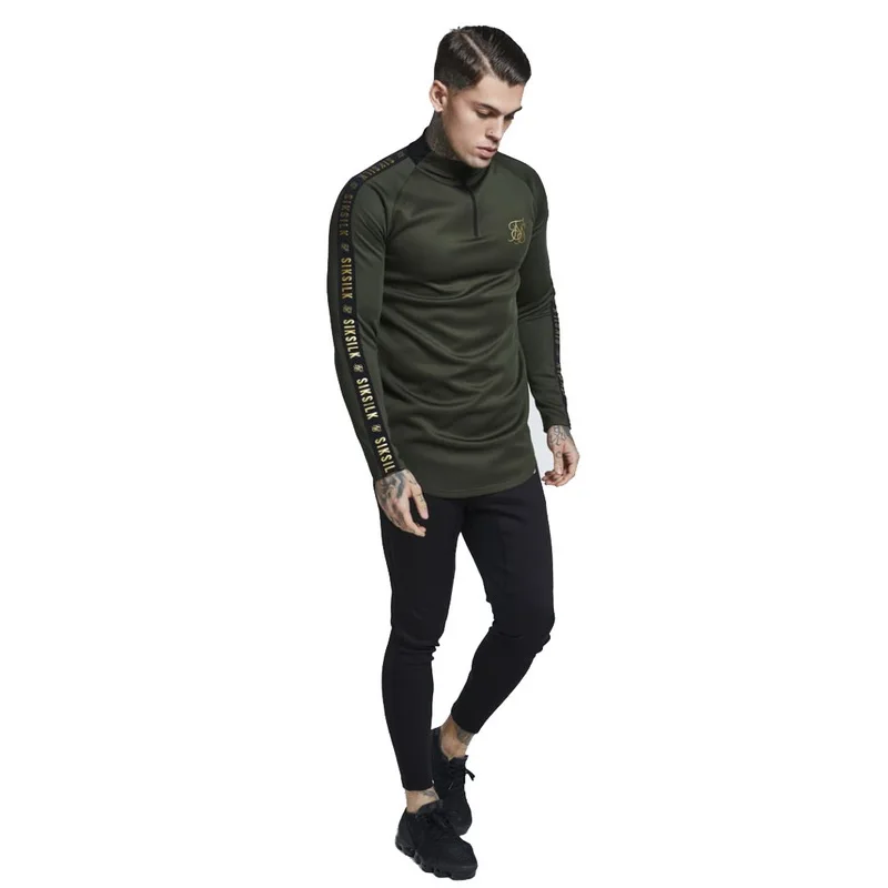 

Autumn Spain Shirts Men SikSilk Long Sleeve T Shirt Men Sweatshirts Hip Hop Streetwear Sik Tshirt Silk Silk Sweatshirt