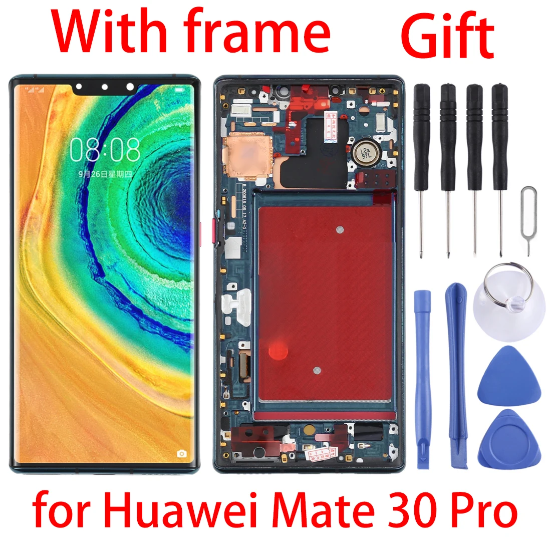 Pantalla LCD y digitalizador para Huawei Mate 30 Pro, montaje completo con Marco, nuevo-0