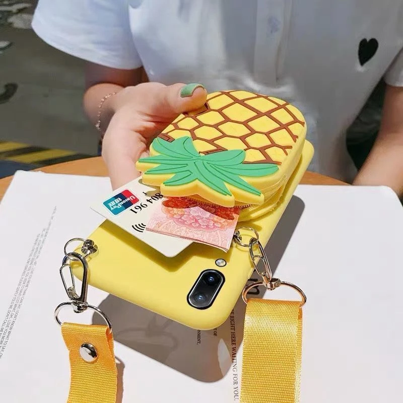 Чехол-кошелек на молнии с милыми мультяшными рисунками для Huawei P20 Lite P30 P10