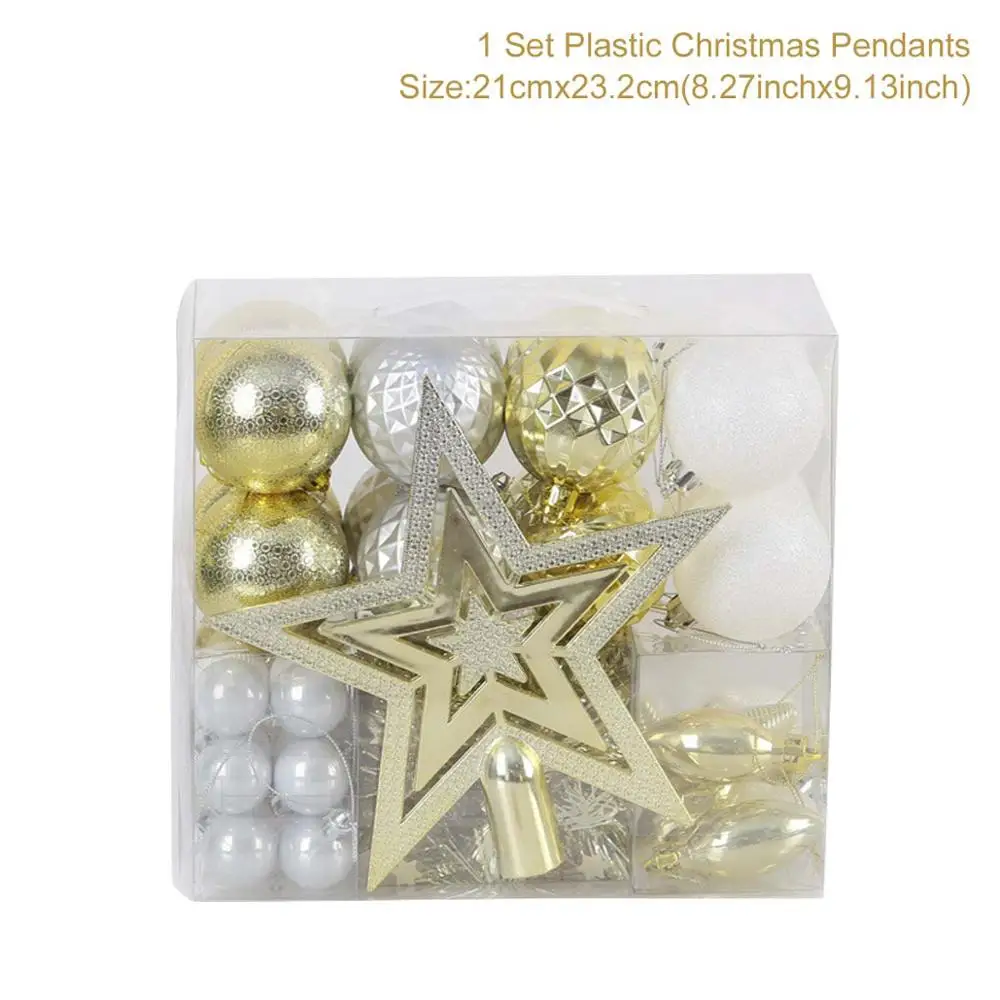 Christmas ornaments2 Рождественские елочные украшения Рождественские шары Подвески рождественские украшения для дома Рождественский Navidad Noel Новогодний подарок - Цвет: Christmas ornaments2