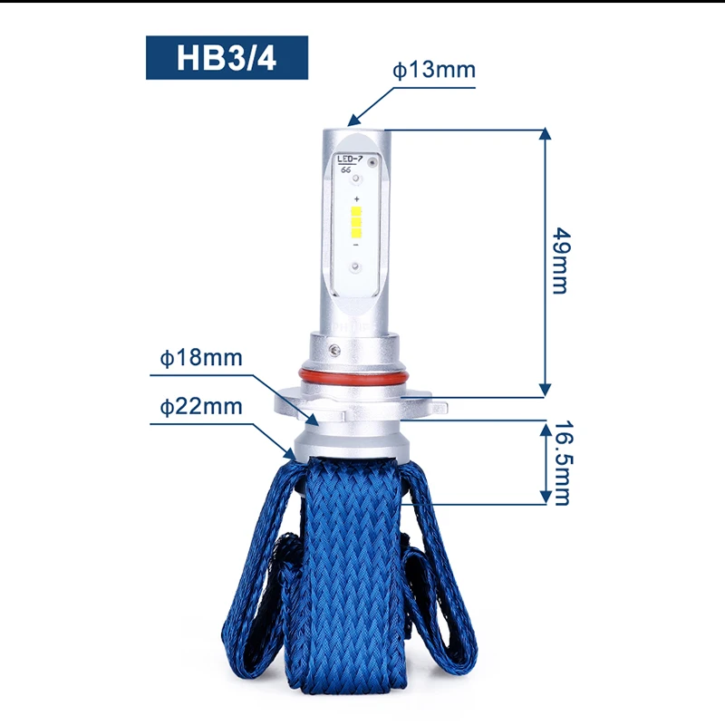 Оригинальные светодиодсветодиодный лампы Philips HB4 HB3 для автомобильных фар 9005 9006