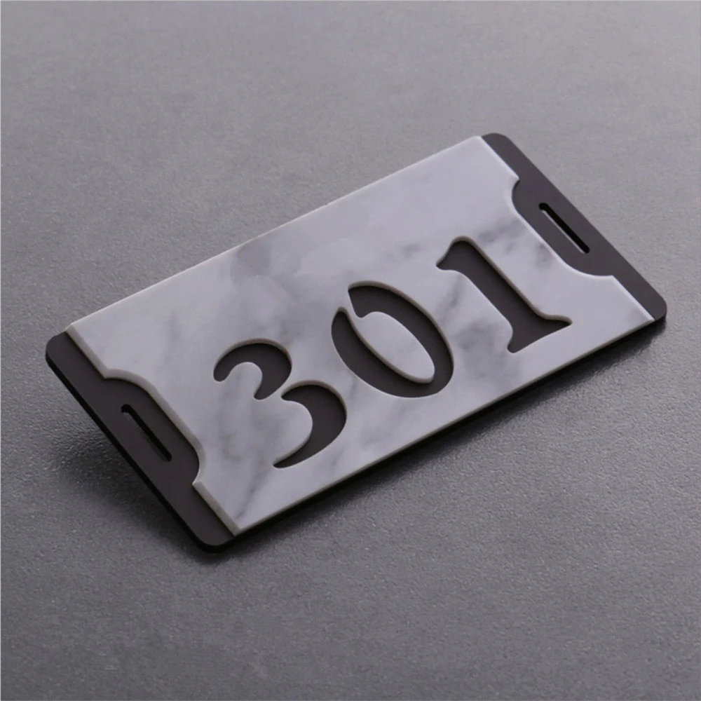 Акриловые цифры для дверей в стиле ретро деревянные квартир отелей дома клейкие