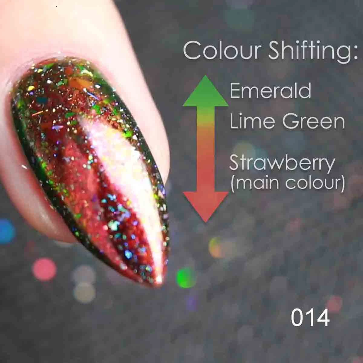 BeautyBigBang, 0,2 г, хамелеон, лак для ногтей, неровные блестки, порошок кораллового цвета, блестки, маникюрные украшения ногти, блестки