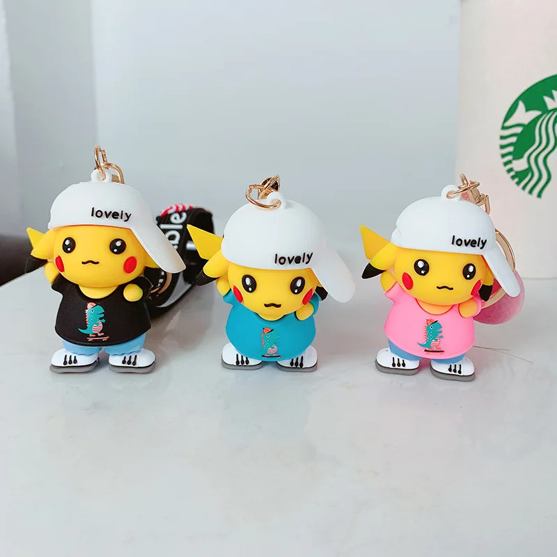 Новинка 2021 брелок Pokmon милый покемон призрак маленький огонь искусственные аниме
