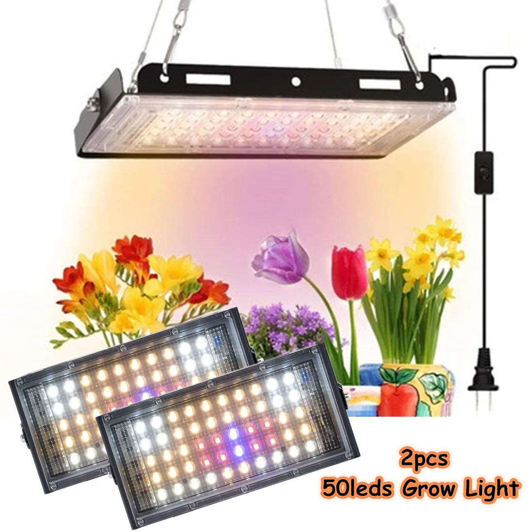 

110V 220V Phytolamp For Seedlings LED Plants Growing Light Full Spectrum Fitolamp Indoor Flowering Greenhouse Growing Phyto Lamp