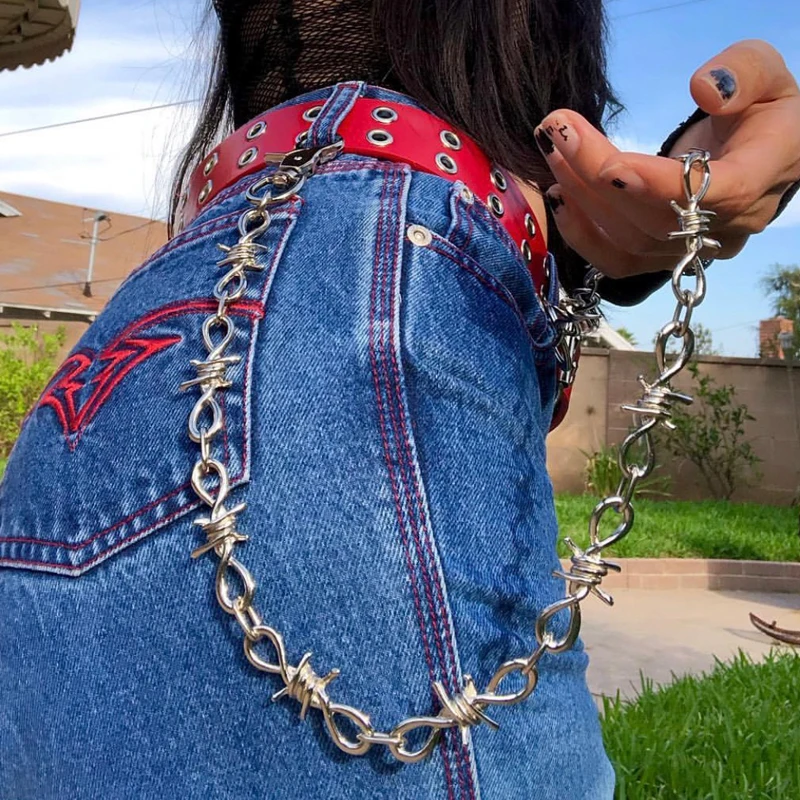 Стильное ожерелье в стиле панк с шипами|Цепочки| |