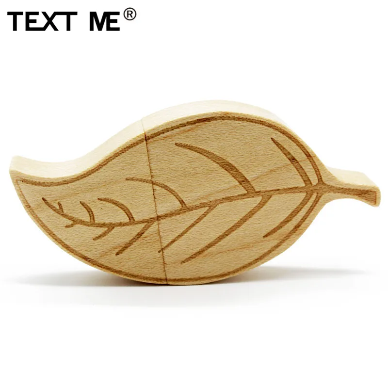 TEXT ME клен карбонизированные листья бамбука стиль usb флэш-накопитель ручка привода 4GB 8GB 16GB 32GB 64GB usb2.0 pendrive