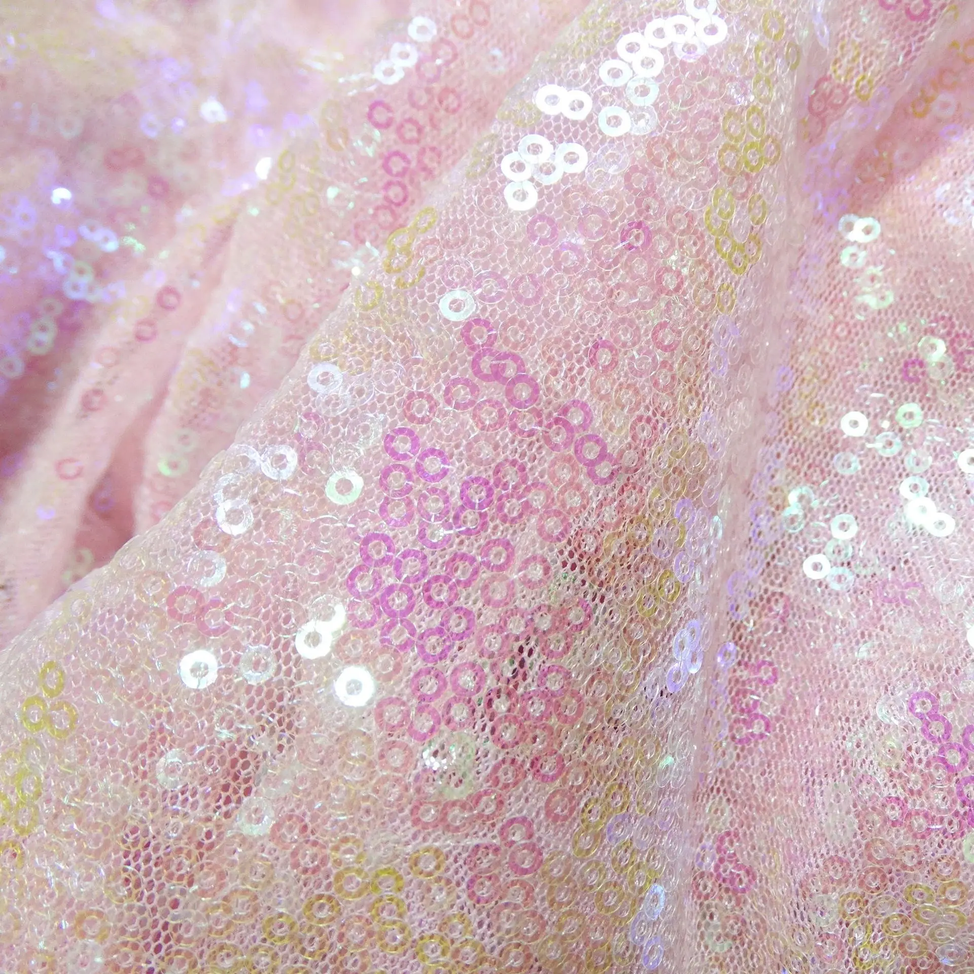 Блестящая блестящая ткань с блестками 130X100CM для сценического вечернего