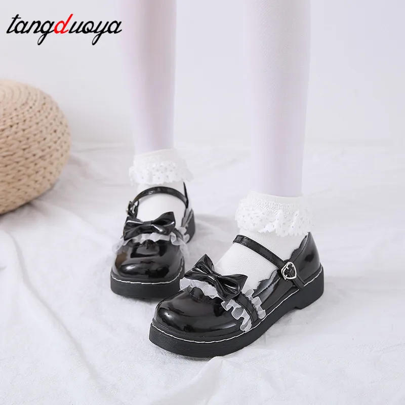 Женская обувь в стиле лолита|Обувь без каблука| |