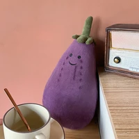 284580cm giant anime figure eggplant plush pillow kawaii vegetable stuffed doll children toys room decoration birthday gift