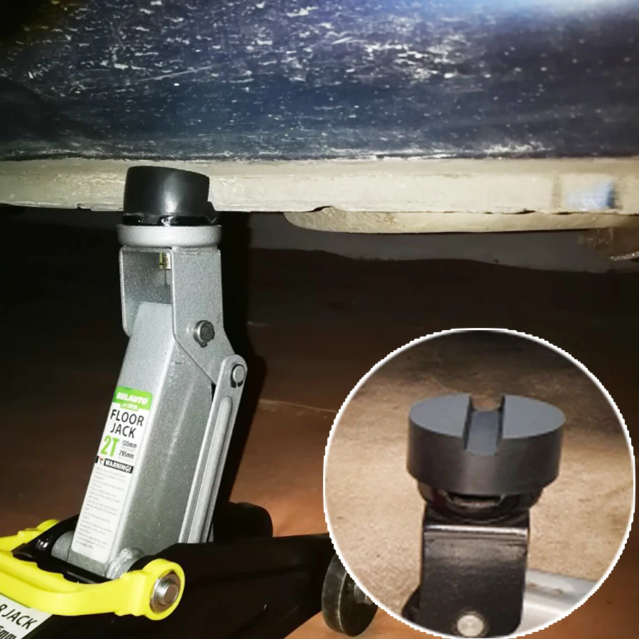 

Floor Slotted Car Rubber Jack Pad Frame Protector Guard Adapter Jacking Disk Tool Pinch Weld Side Lifting Disk For Opel Hyundai
