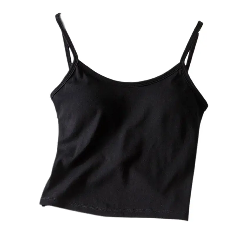 Женский сексуальный топ с открытой спиной и завязками, летняя однотонная майка с подкладкой, Повседневная Базовая приталенная Майка на бретельках, пляжная одежда