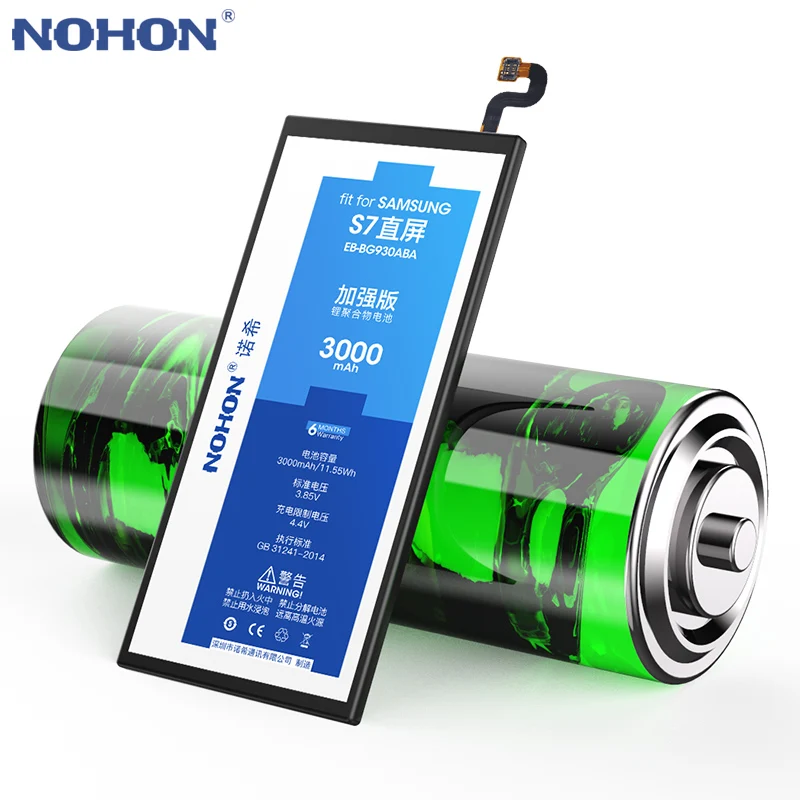 NOHON EB-BG930ABE Батарея для samsung Galaxy S7 S6 Edge Plus S5 S4 NFC S3 S8 G930F G935F G920F G925F G928F G900F G950F акумуляторная батарея