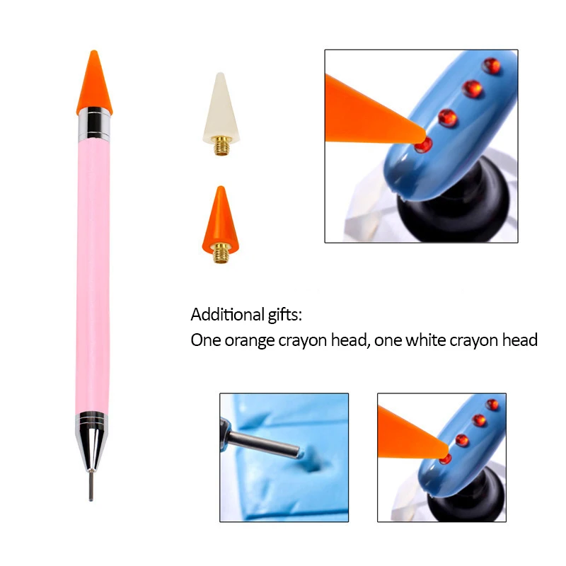 1 шт. Набор двусторонних инструментов для дизайна ногтей|Доттсы| |