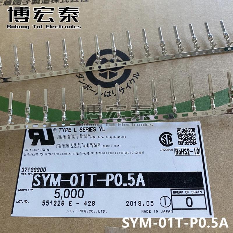 Piezas nuevas JST 100%, con enchufe CONN SYM-01T-P0.5A, 22-28AWG, engarce de esta&ntilde;o-0