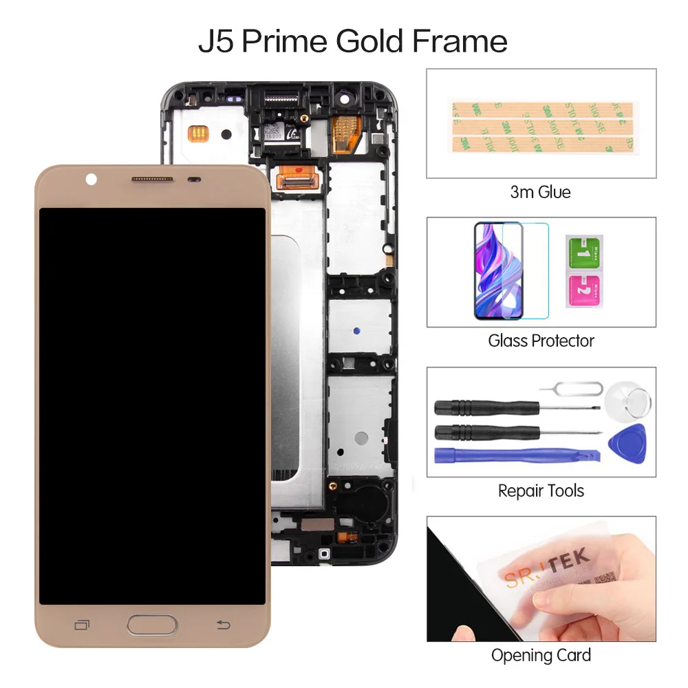 5,0 ''G570 ЖК-дисплей для SAMSUNG Galaxy J5 Prime сенсорный экран для SAMSUNG Galaxy On5 ЖК Galaxy J5 Prime - Цвет: J5 Prime Gold Frame